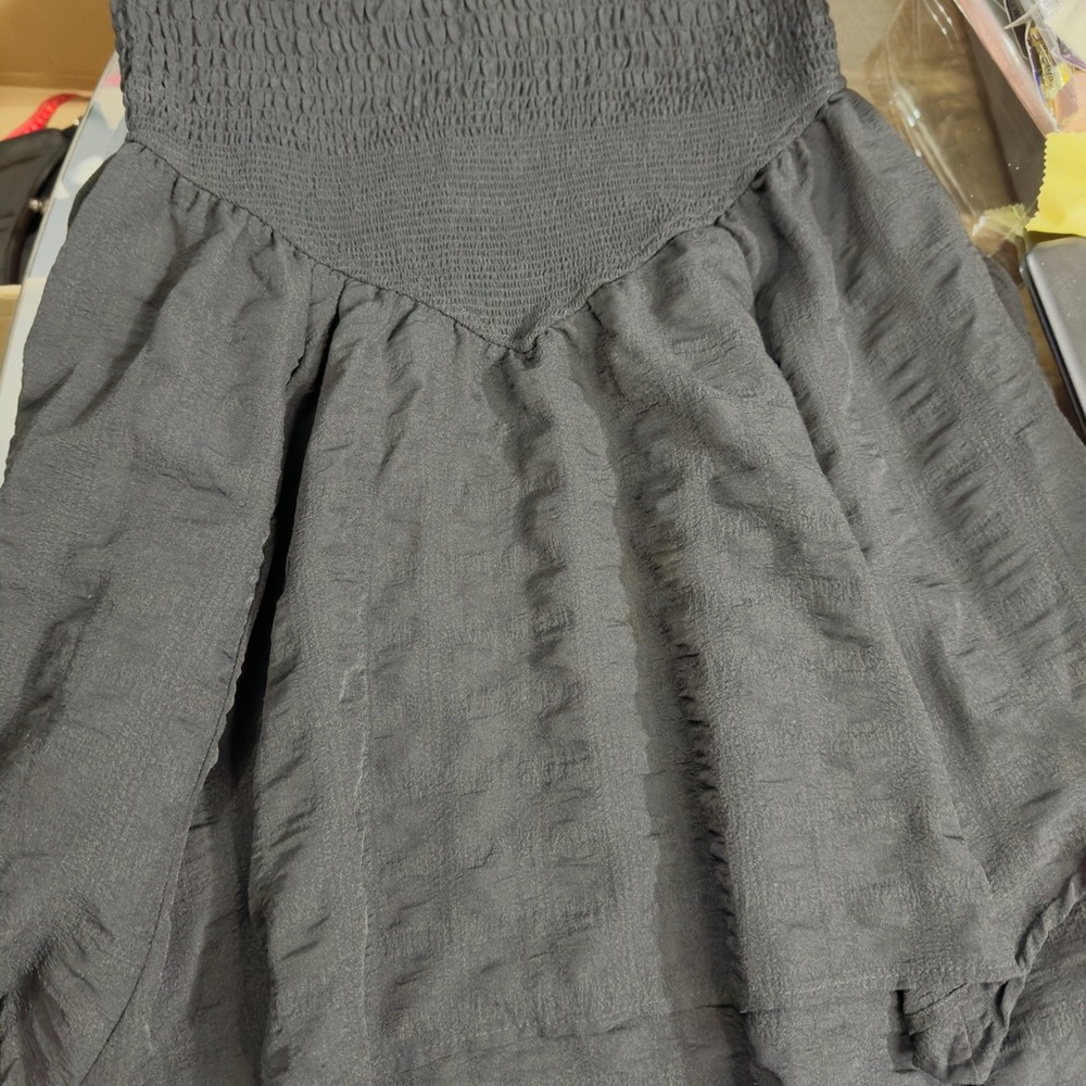 Elegant Charcoal A-Line Skirt
